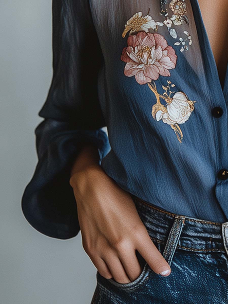 FLORISEL — Bohemian Blossom Blouse