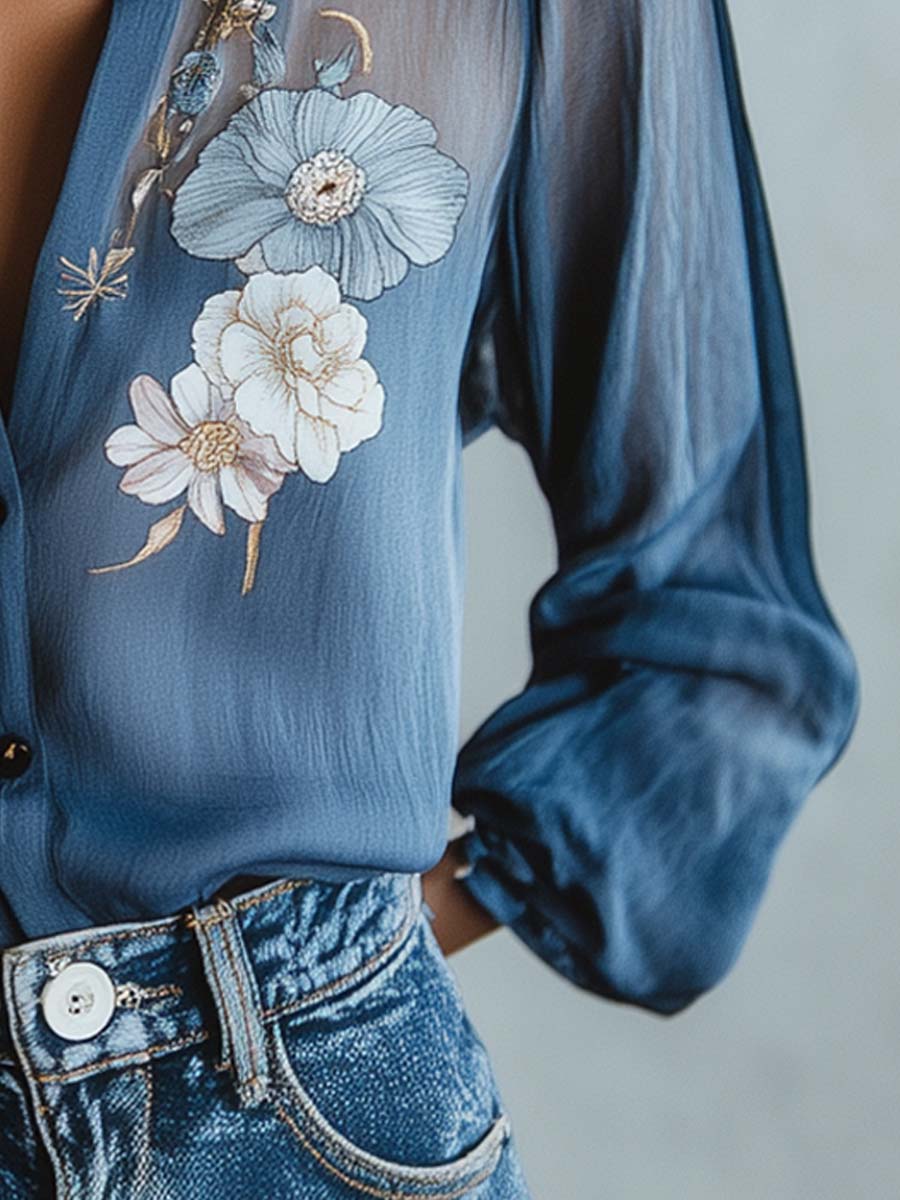 FLORISEL — Bohemian Blossom Blouse