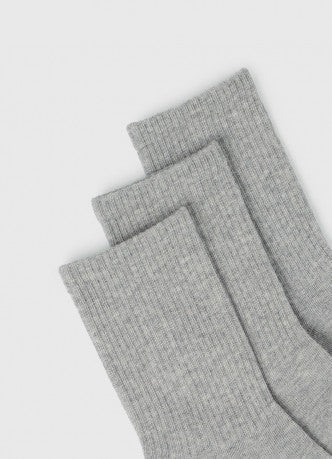 Ribbed Thigh High Socks 3 Pairs