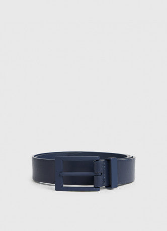 Faux leather belt - blue