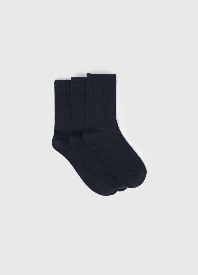 Ribbed Thigh High Socks 3 Pairs