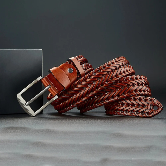 CIRCELLA — Braided Cowhide Belt