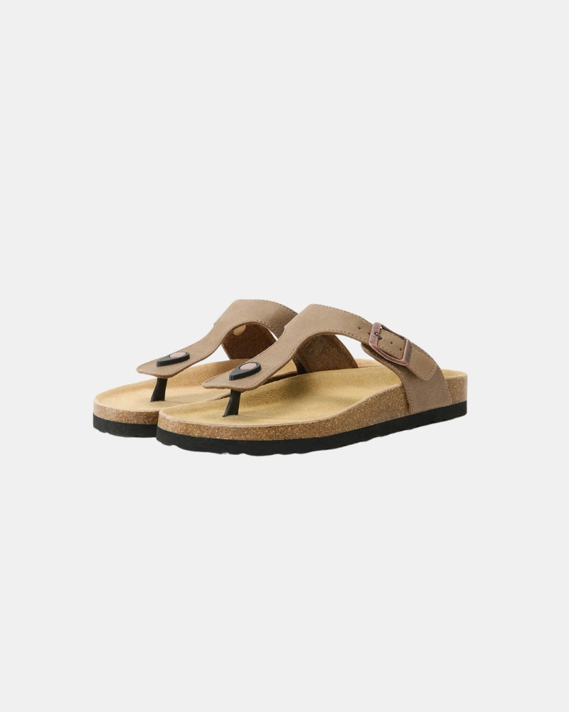 Leather Toe-Post Sandals