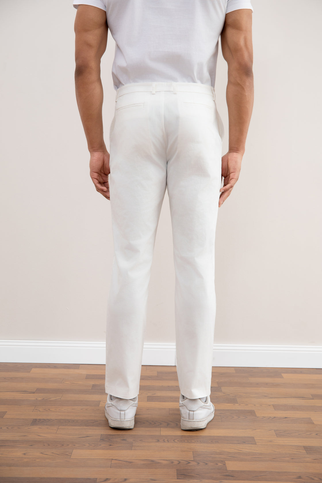 White Straight-Fit Chino