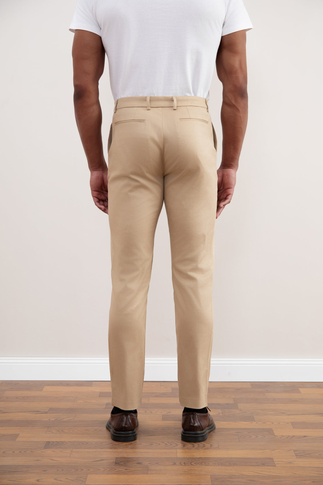 Tan Straight-Fit Chino