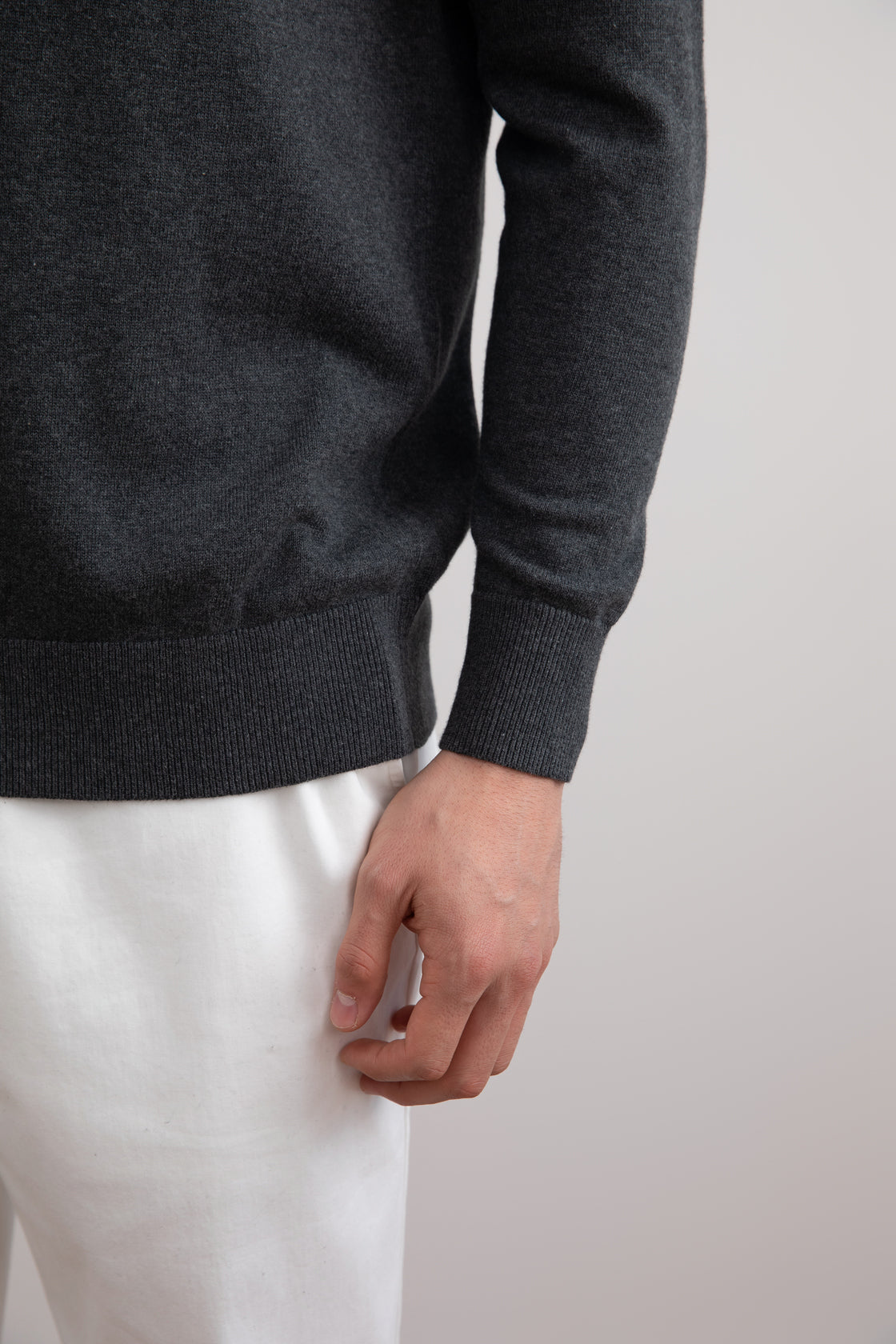 Polo classique anthracite