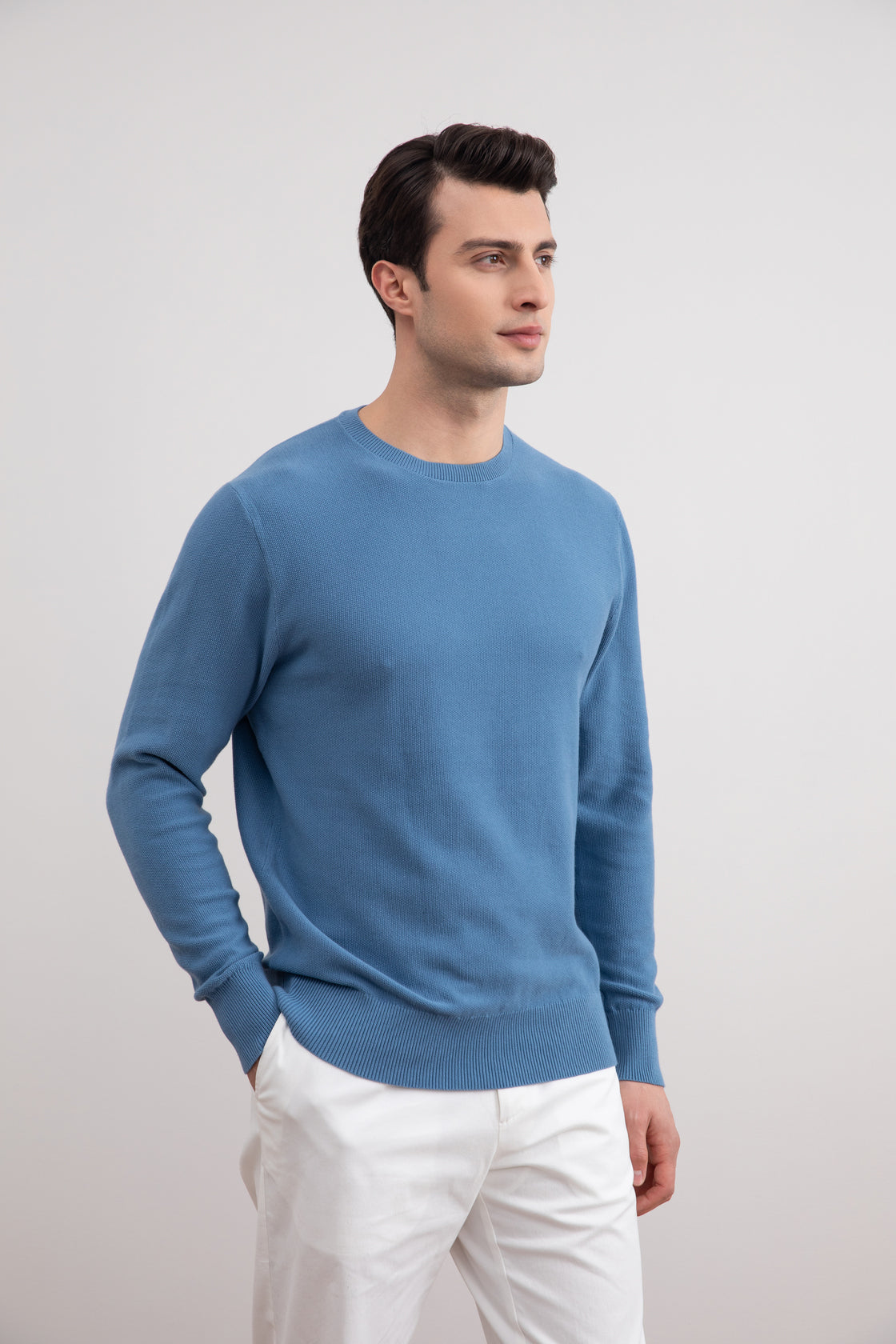Dusty Blue 18mil Crewneck Sweater