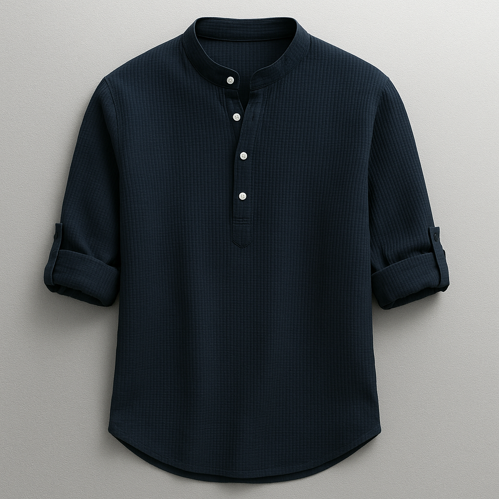 CALBREY — Linen Cotton Henley