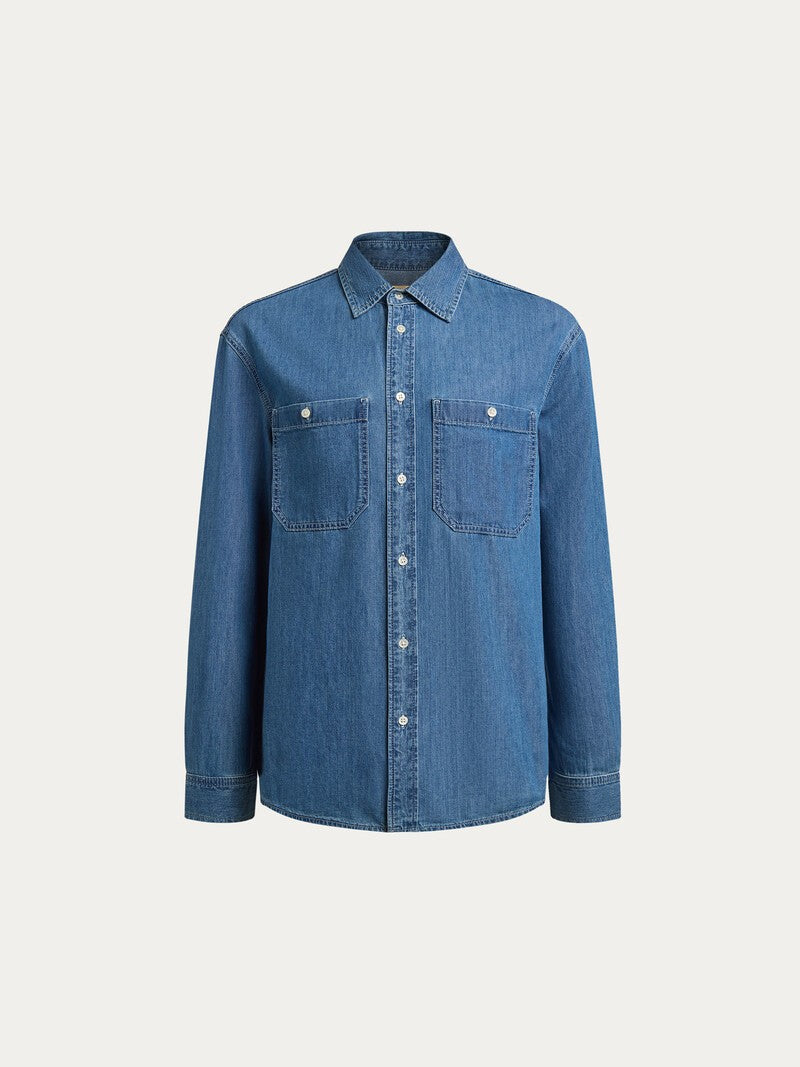 Light Denim Shirt Blue
