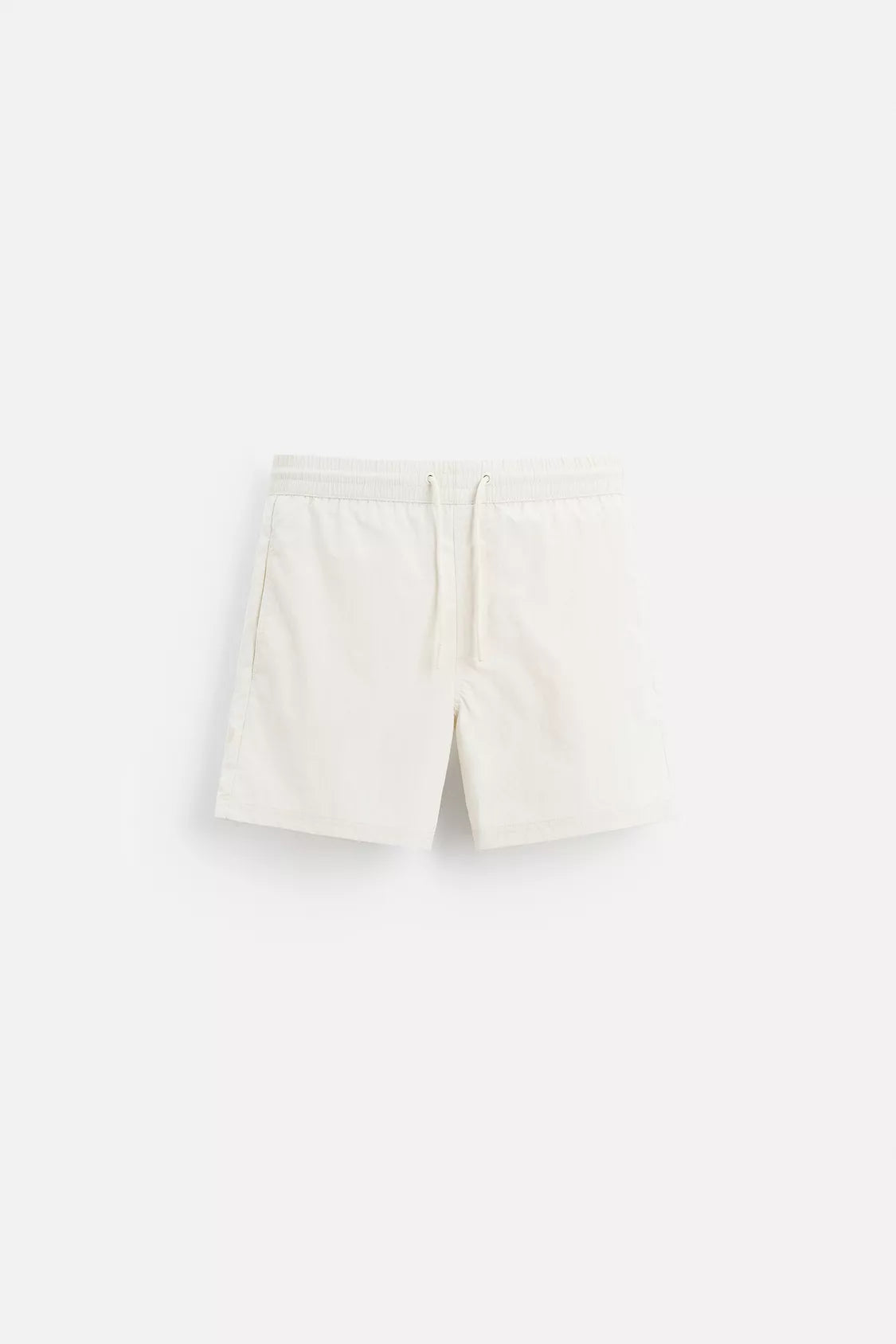 BASIC MID-LENGTH SWIMMING SHORT - WHITE
