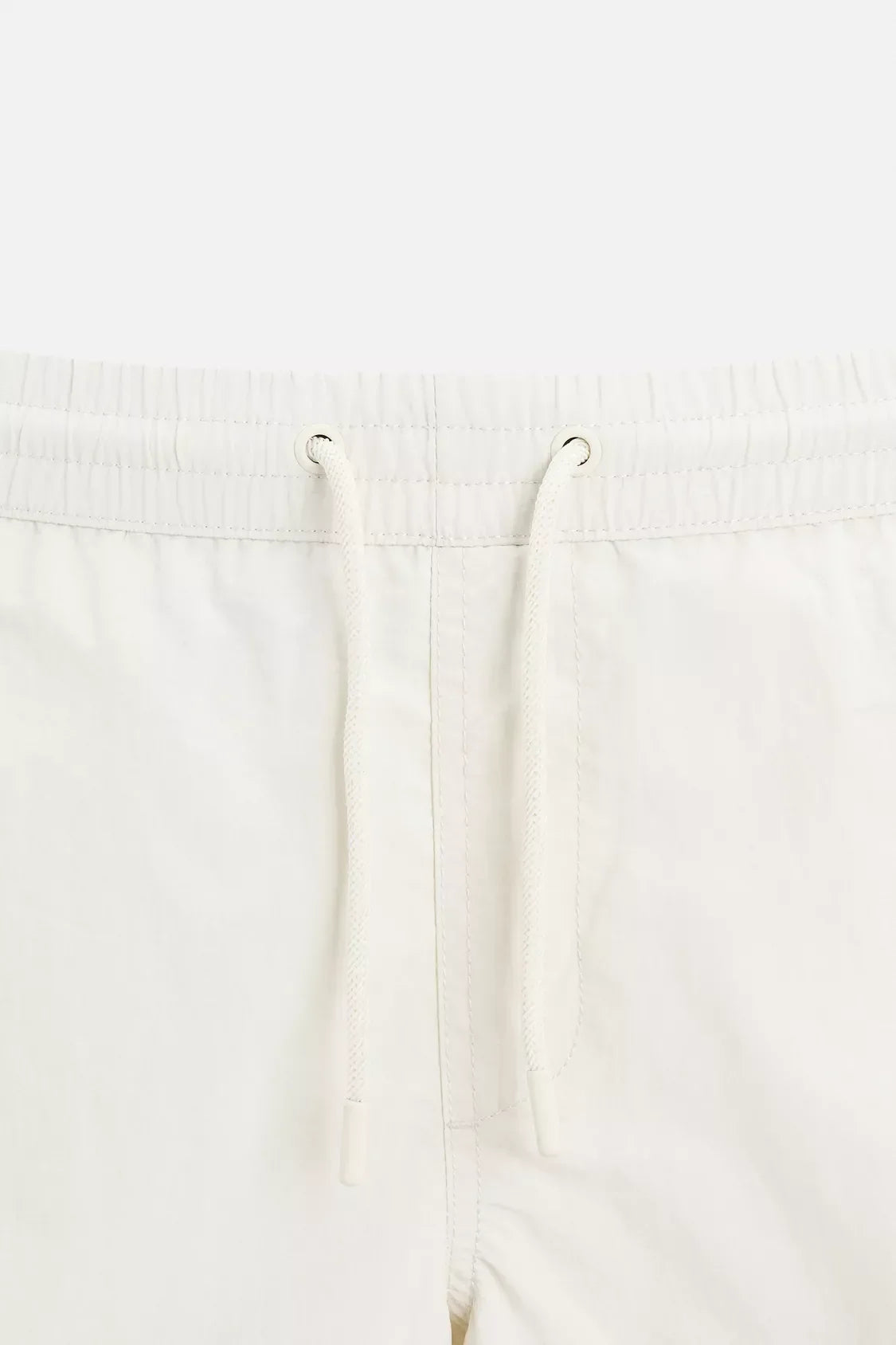 BASIC MID-LENGTH SWIMMING SHORT - WHITE