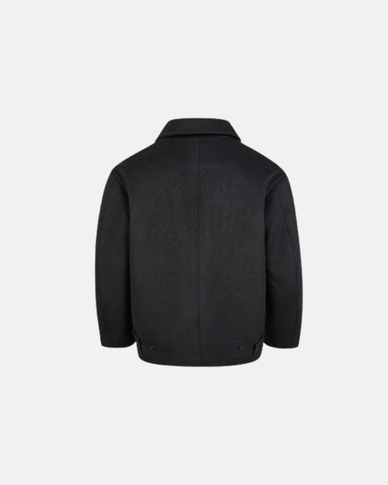 Asymmetric Pocket Wool Jacket