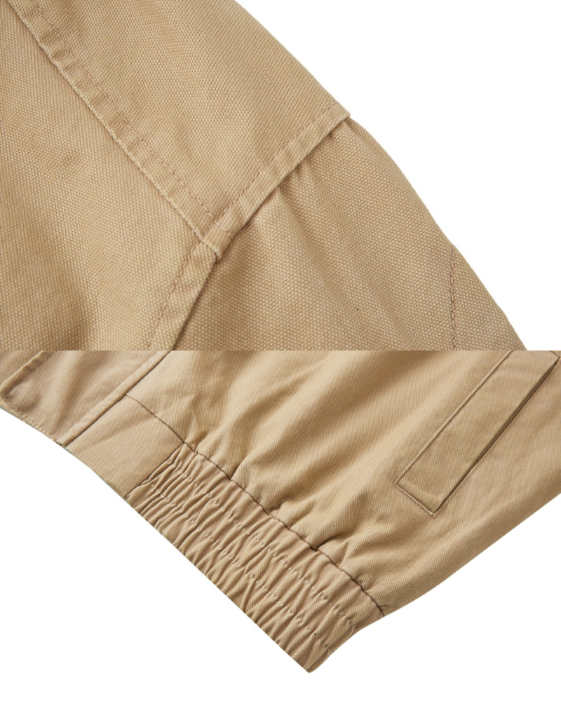 High‑Neck Utility Cotton Jacket