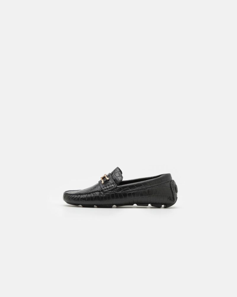 Crocodile Loafer - Black