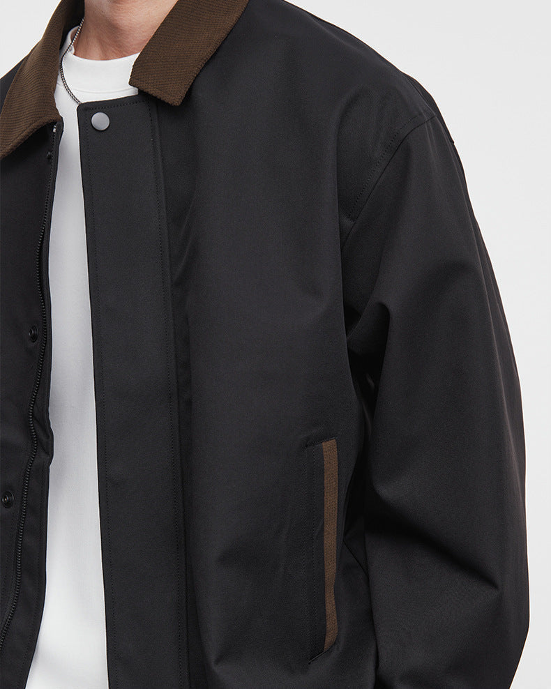 Cropped Barn-Style Jacket