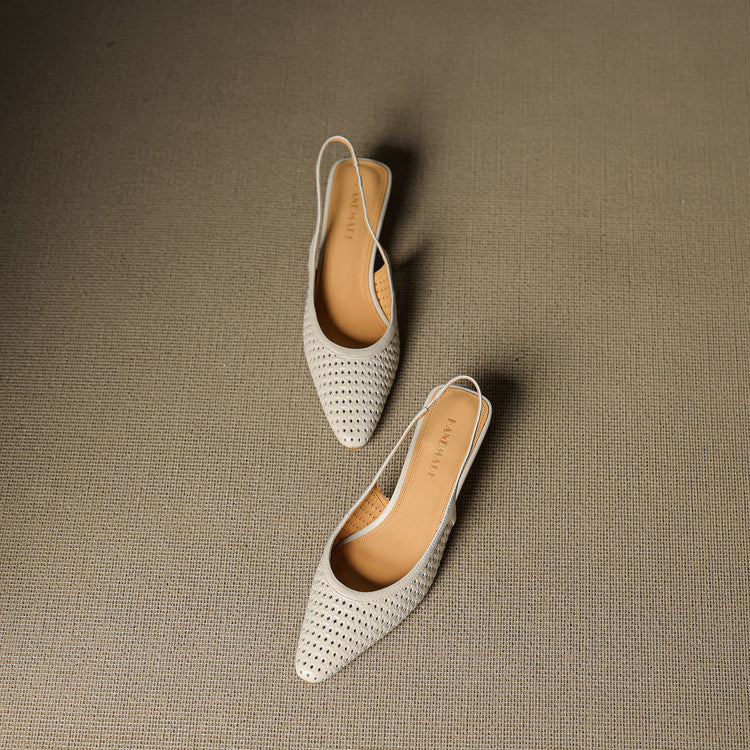 CALLIA — Woven Leather Slingbacks