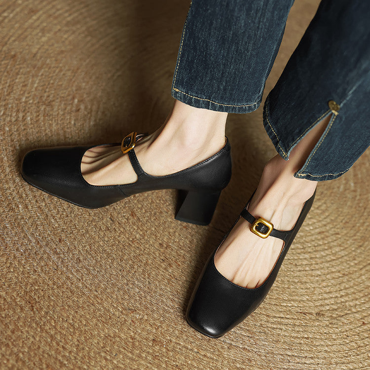 CELINDA — Talons en cuir véritable