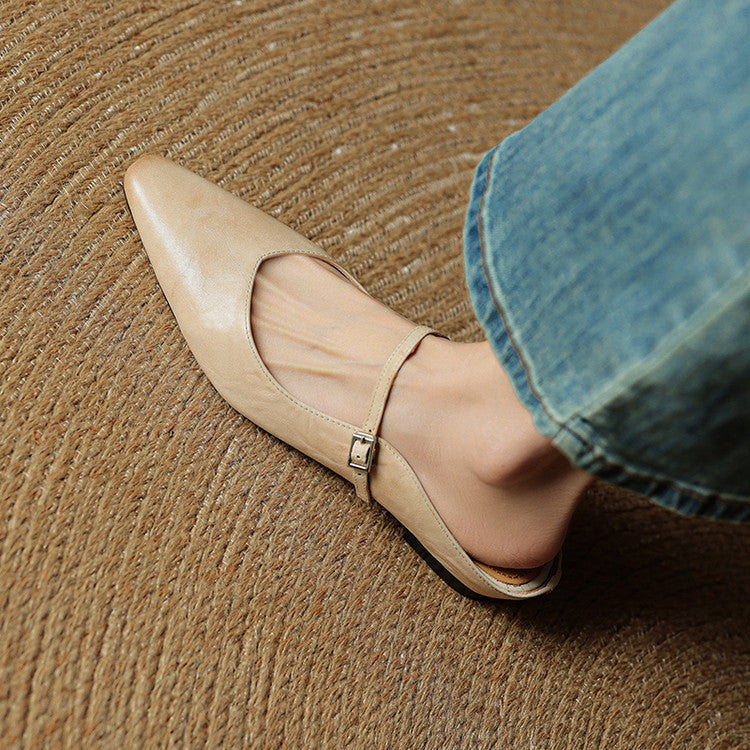 MIRELLE — Genuine Leather Mules