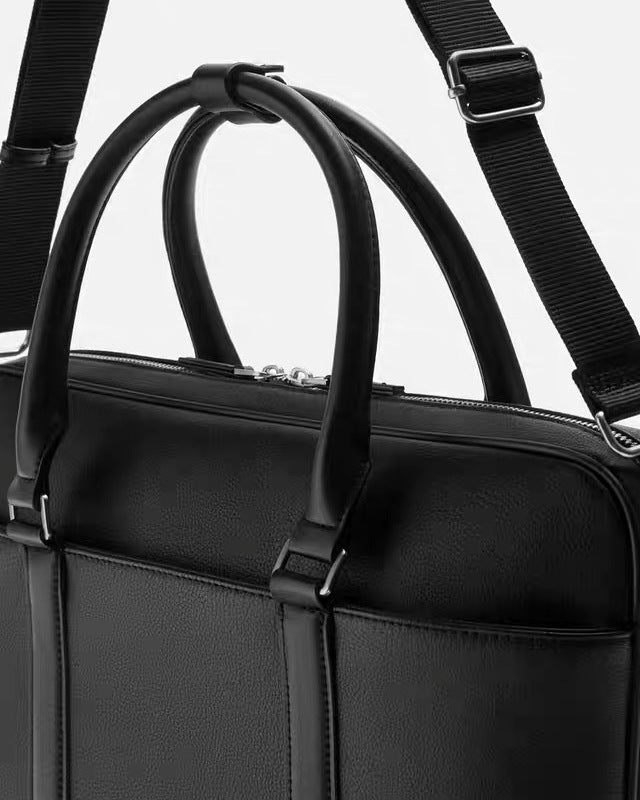 Structured Leather Briefcase