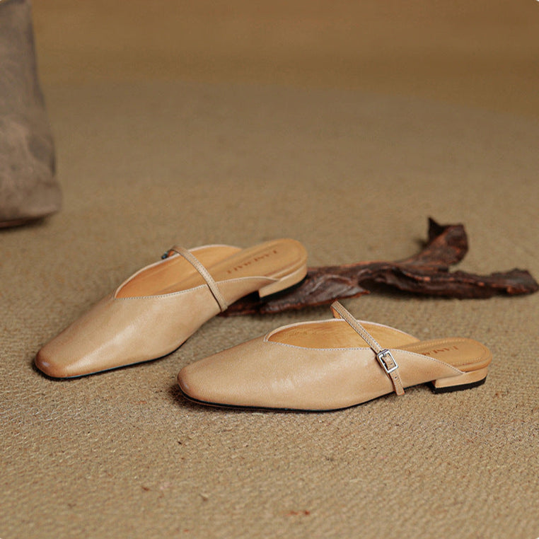 Marisol Genuine Leather Mules