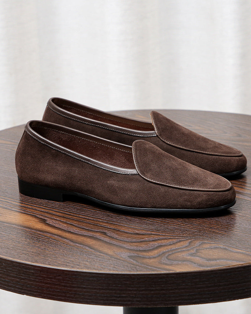 The Softey® Suede Penny Loafers