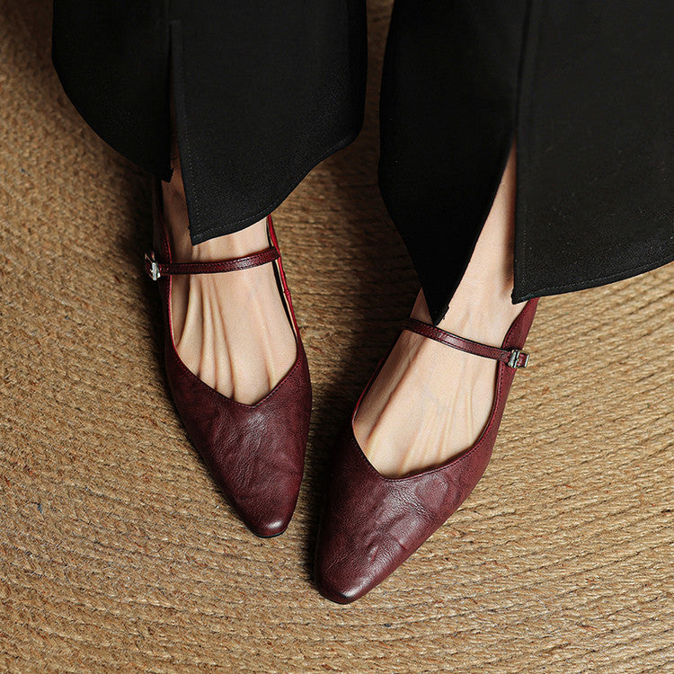 MIRELLE — Genuine Leather Mules