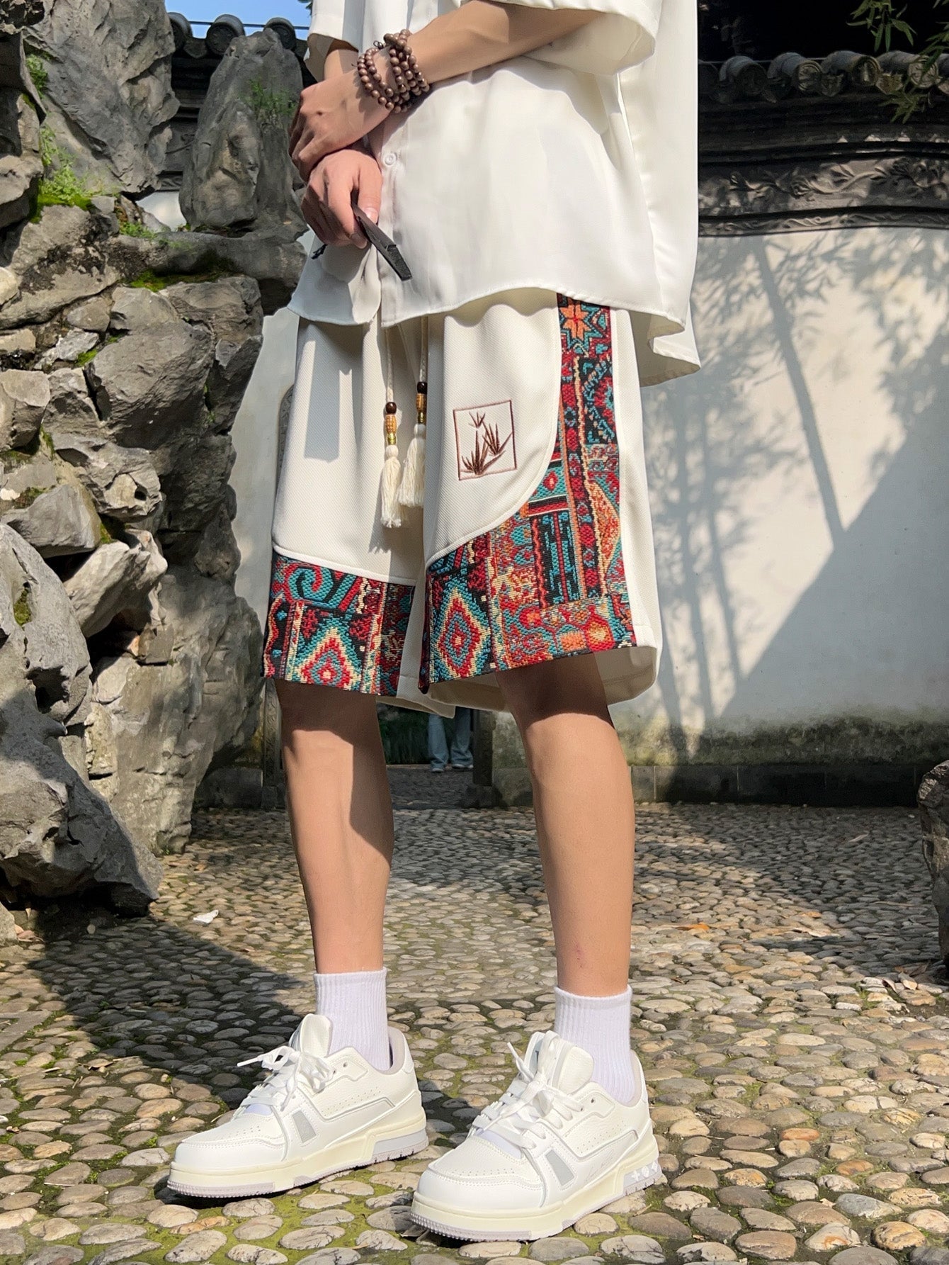 CERANO — Embroidered Resort Shorts