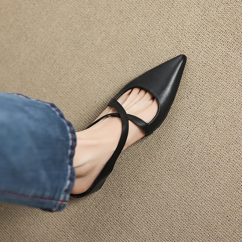 CALIANE — Cross-Strap Mules