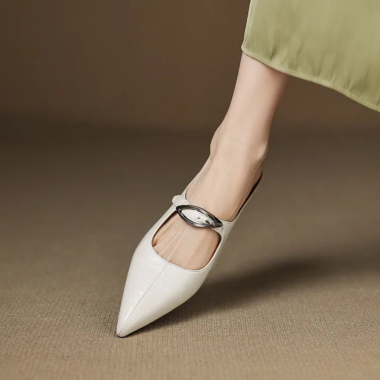 MARINELLE — Leather Mules