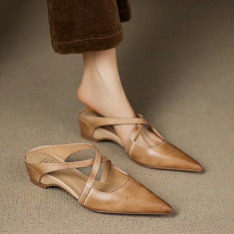 CALIANE — Cross-Strap Mules
