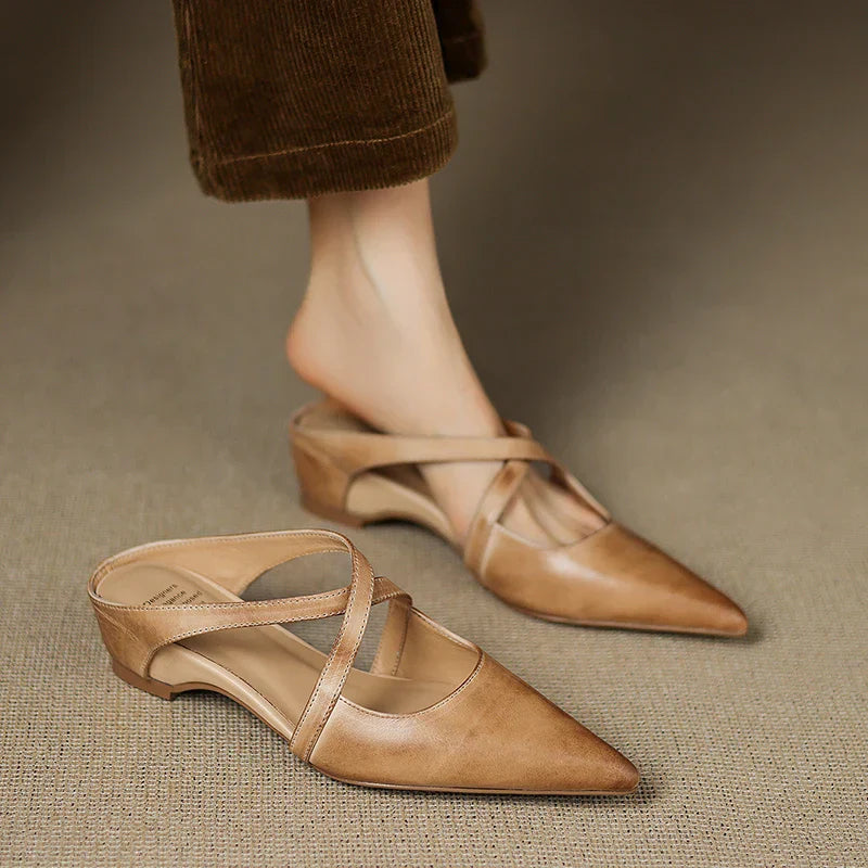 CALIANE — Cross-Strap Mules