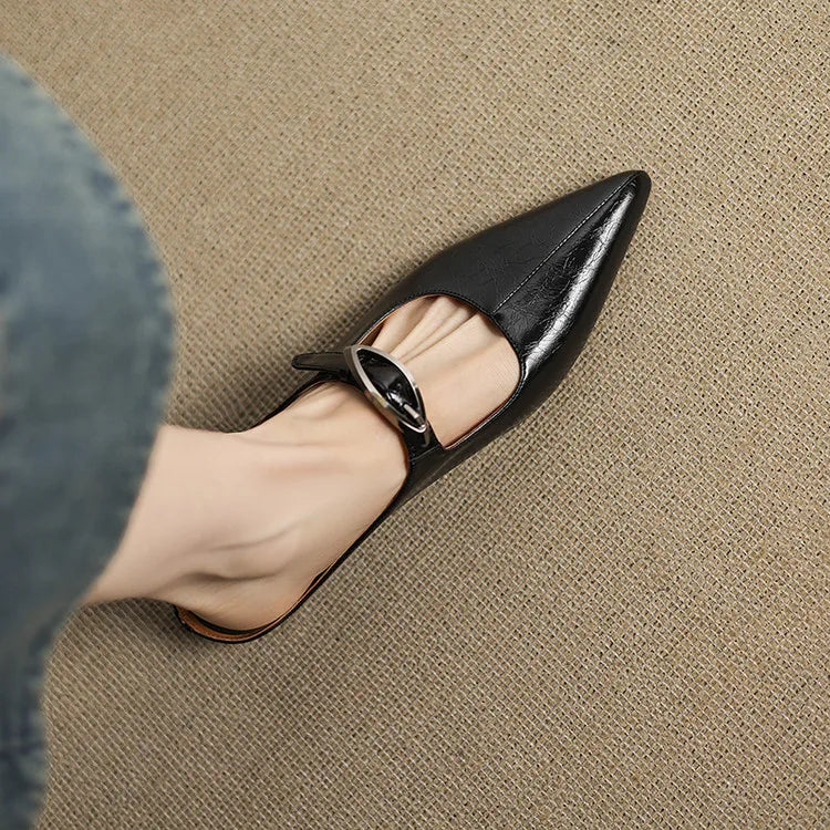 MARINELLE — Leather Mules