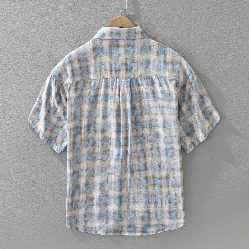 CALVIN COVE — Cotton Checkered Shirt