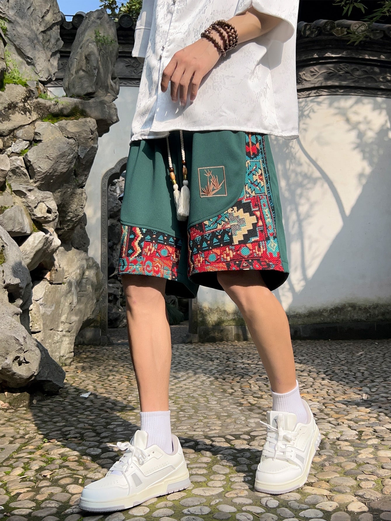 CERANO — Embroidered Resort Shorts