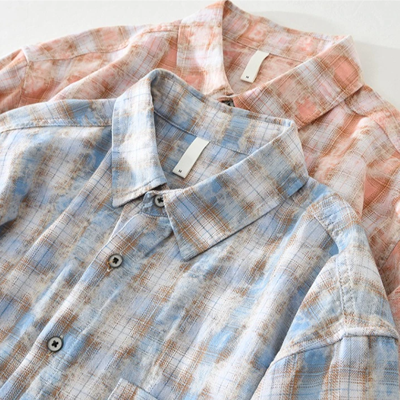 CALVIN COVE — Cotton Checkered Shirt