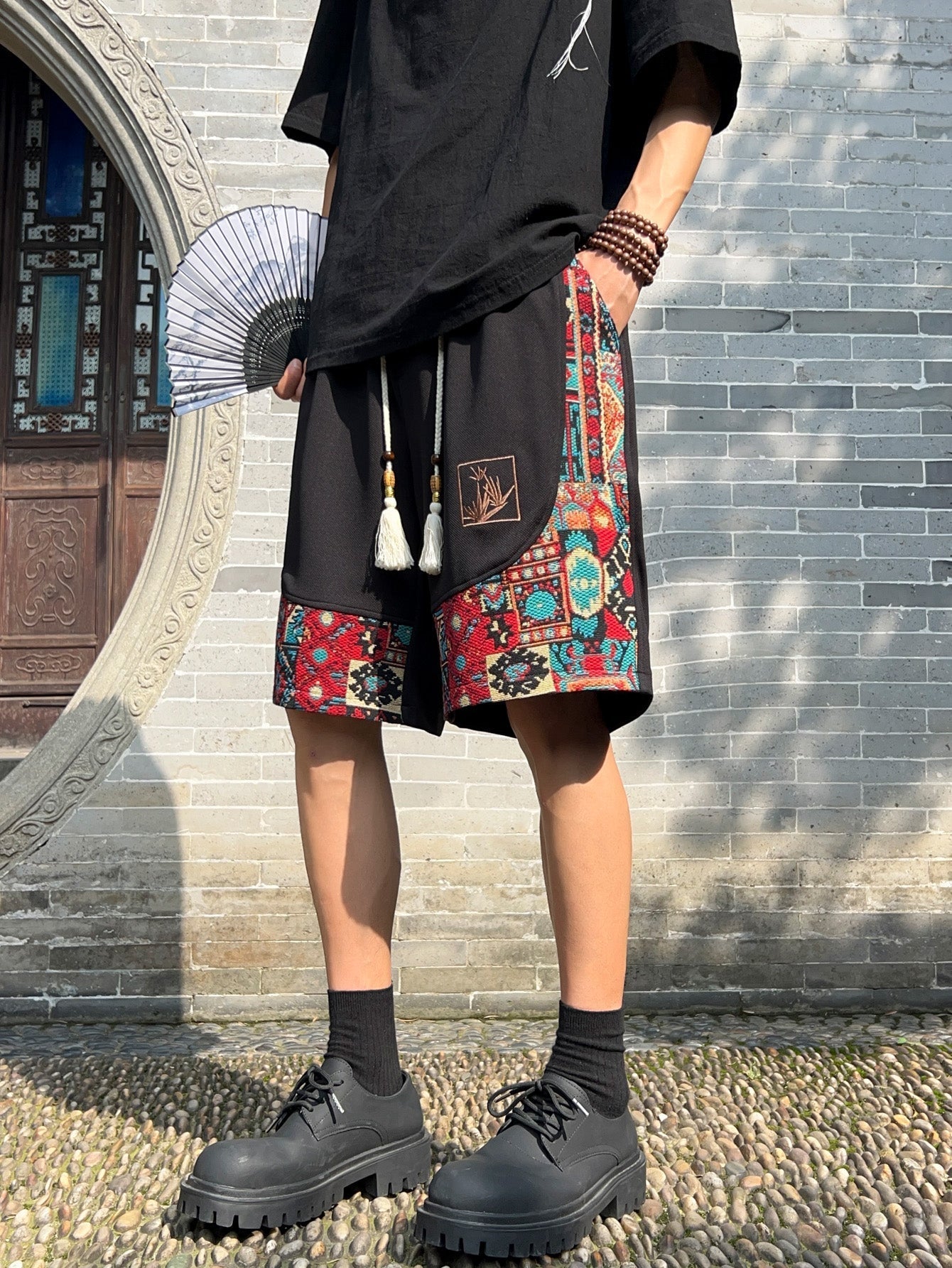 CERANO — Embroidered Resort Shorts