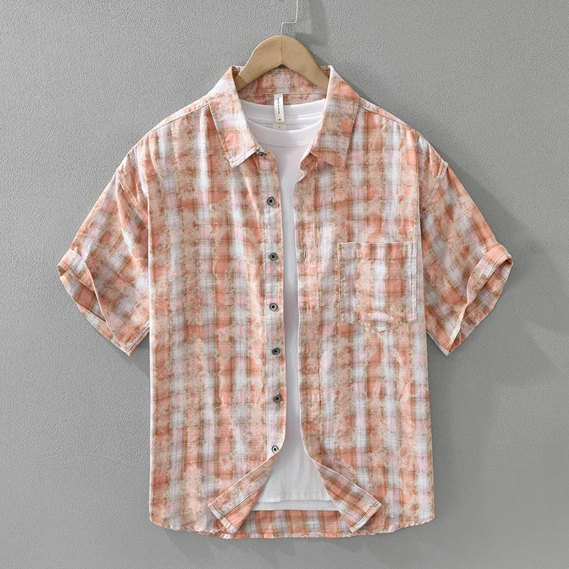 CALVIN COVE — Cotton Checkered Shirt