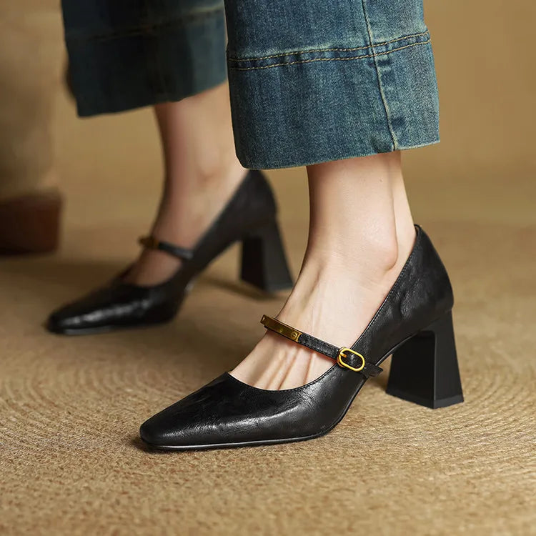 CALIANTE — Square-Toe Heels