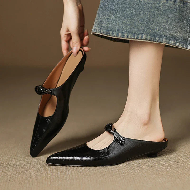 MARINELLE — Leather Mules