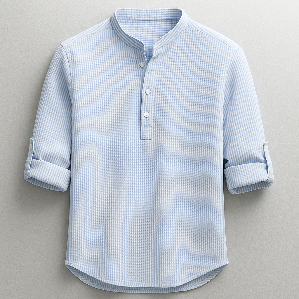 CALBREY — Linen Cotton Henley