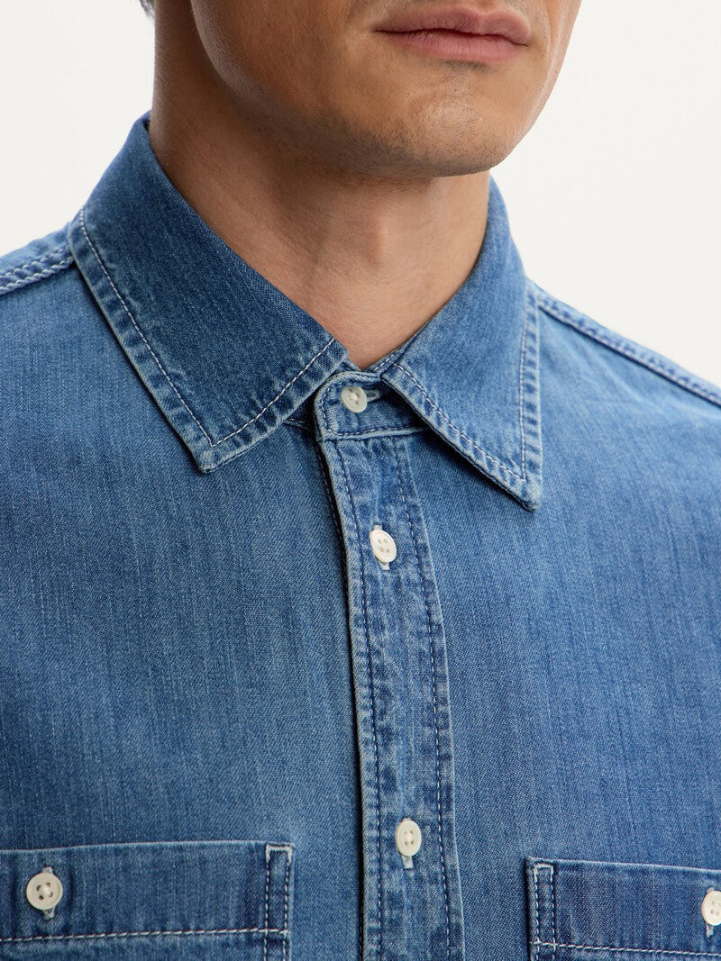 Light Denim Shirt Blue