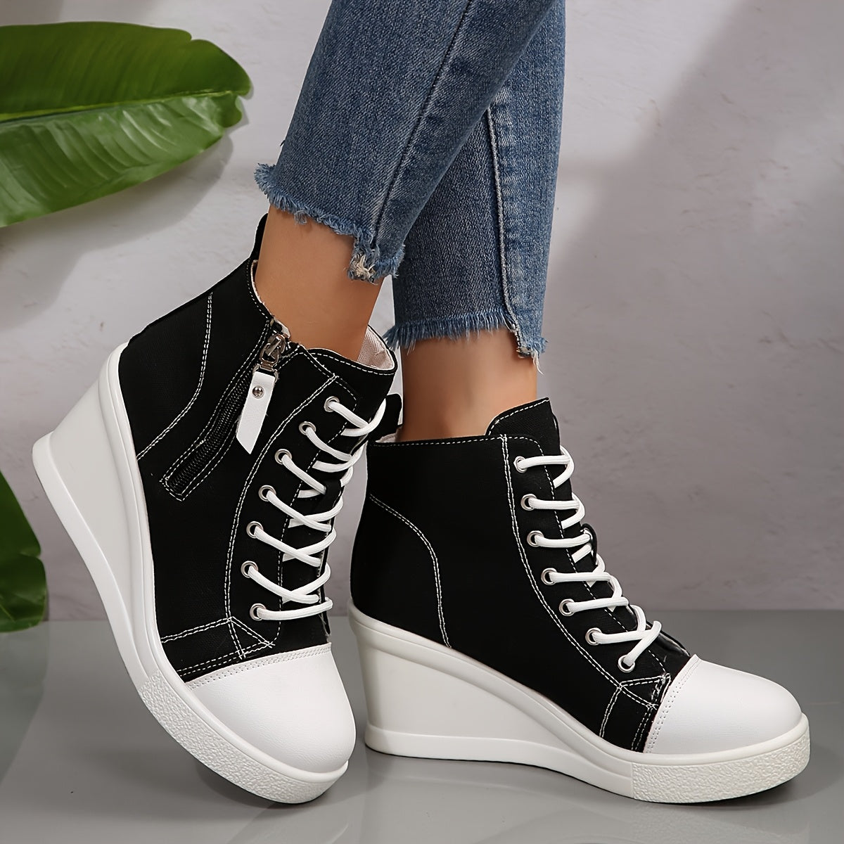 CERAWALK — Urban Wedge Sneakers