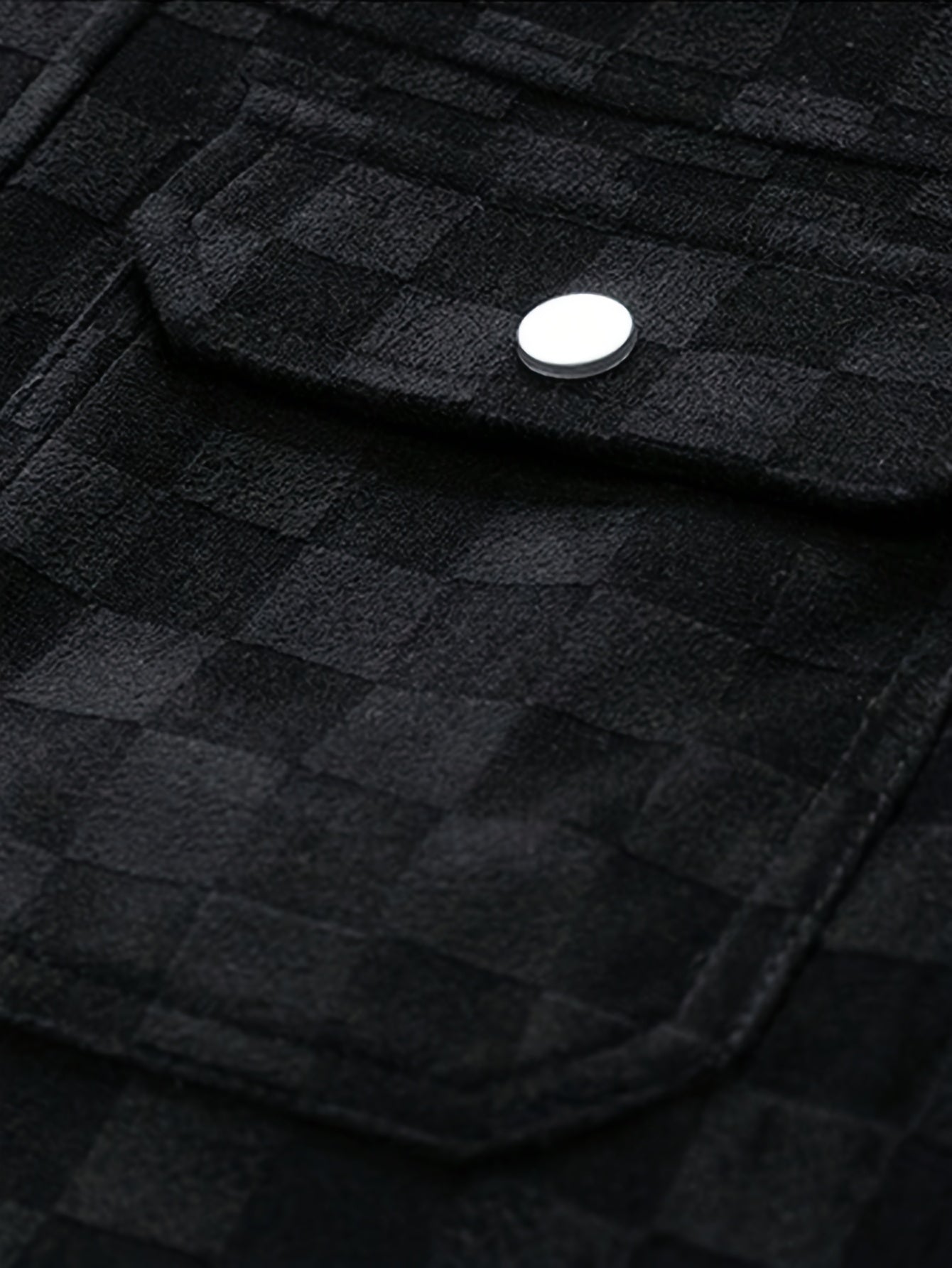 VERDIS — Checkered Suede Jacket