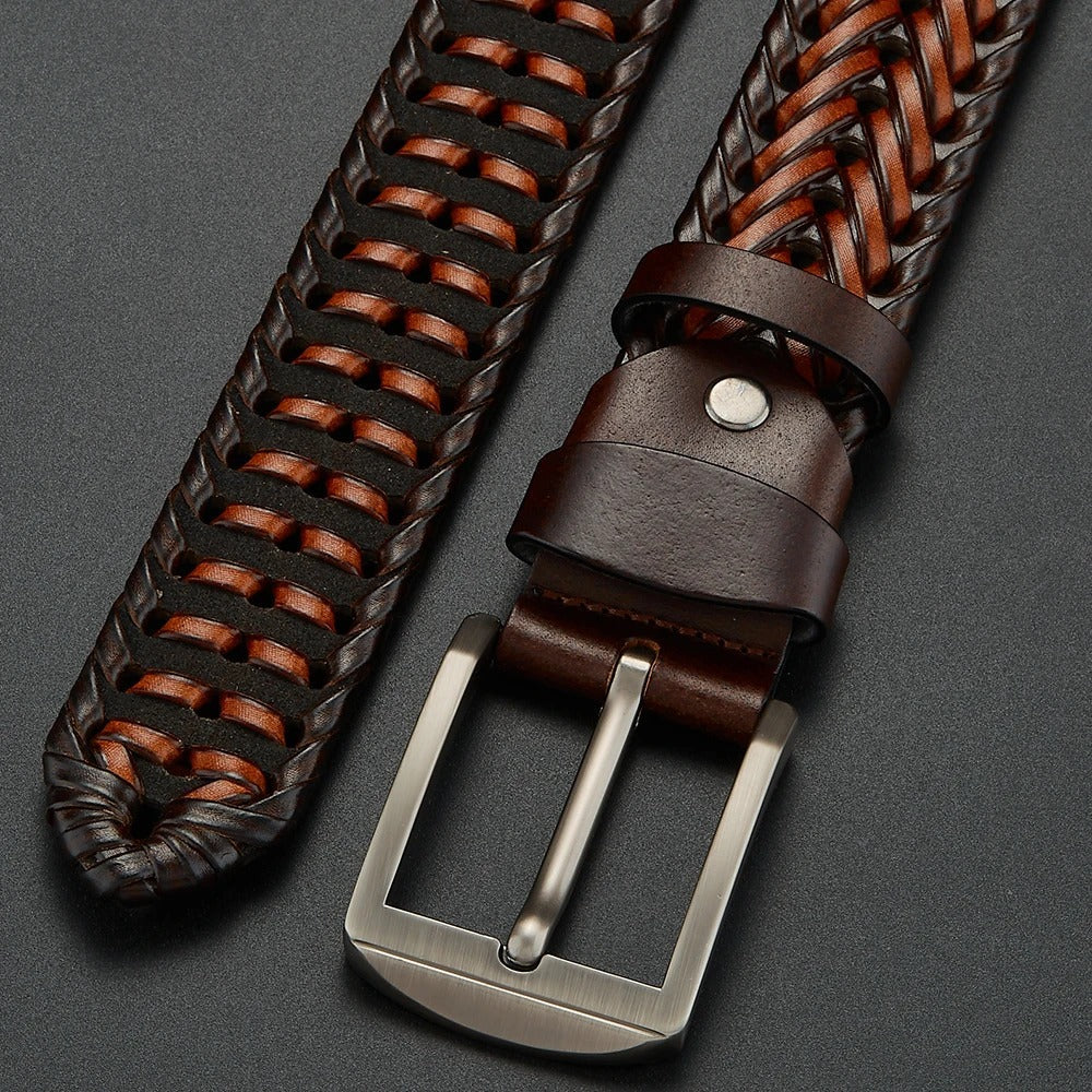 CIRCELLA — Braided Cowhide Belt