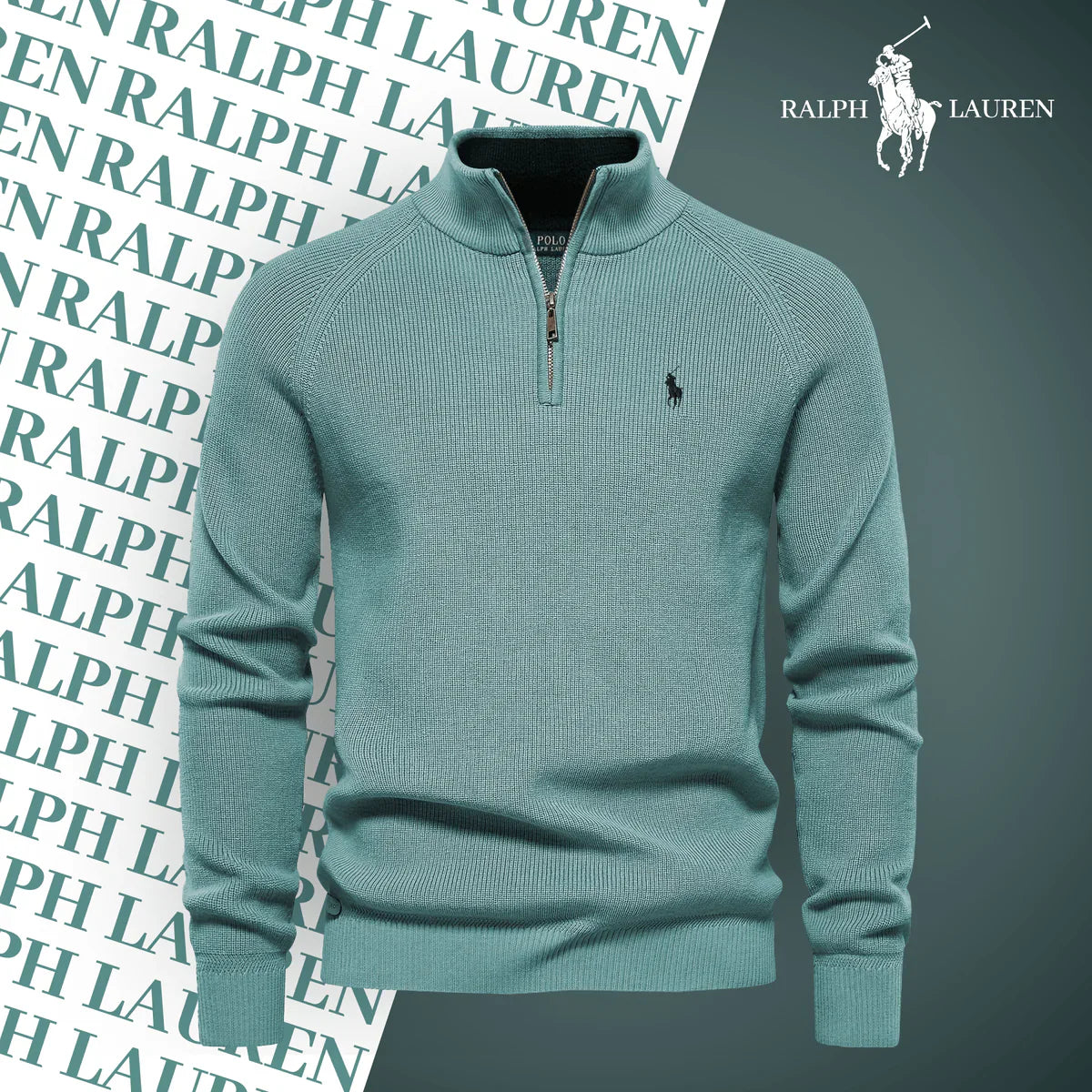R&L Zip-Neck Sweater (Clearance)