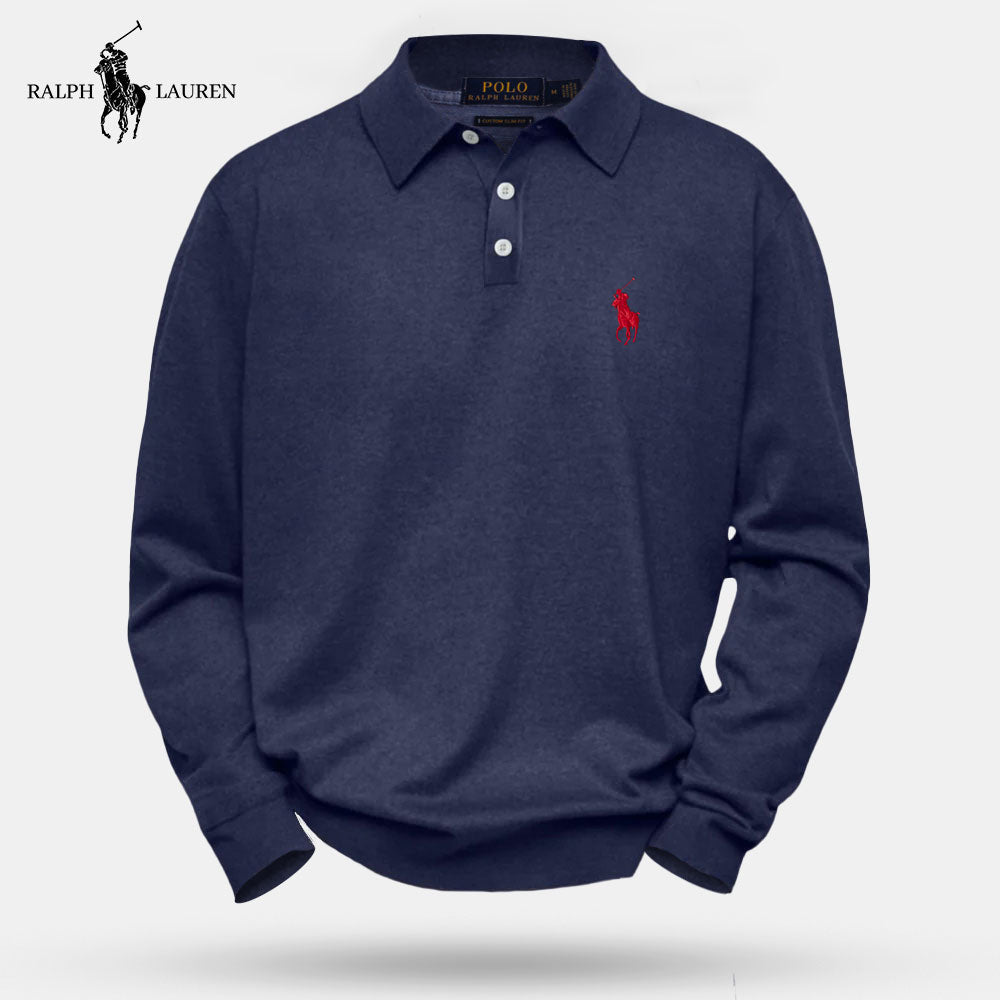 Long-sleeved polo shirt