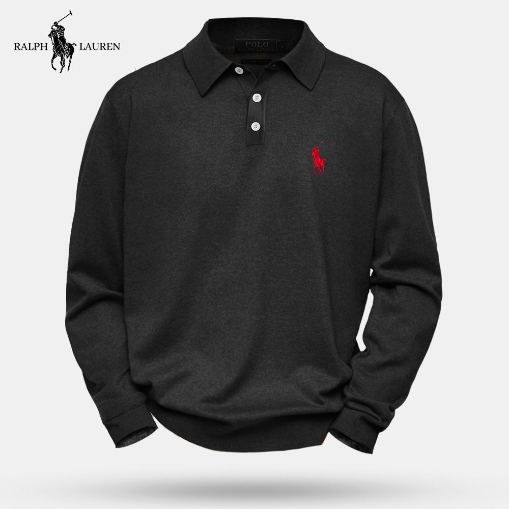 Long-sleeved polo shirt