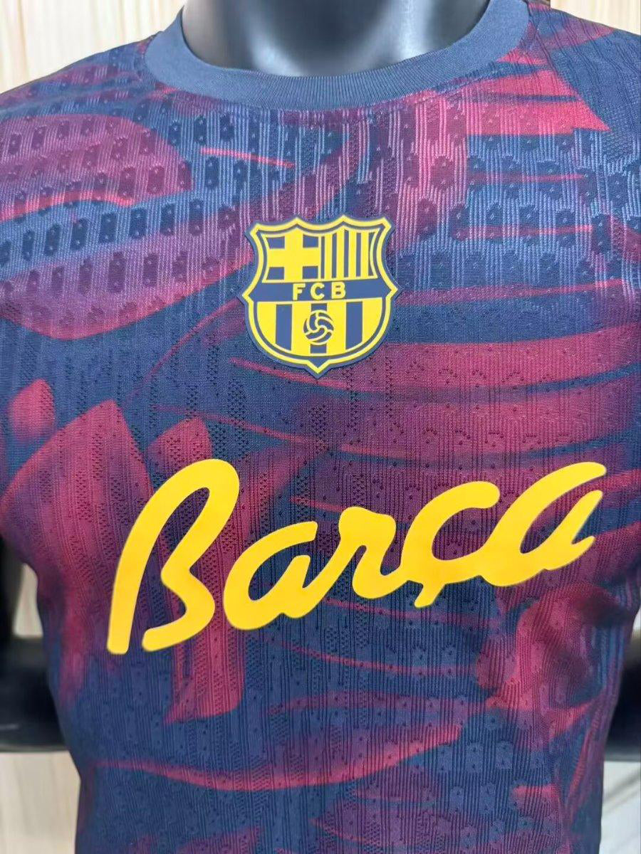 Version Joueur 26/27 Barcelone Abstrait Spécial Rouge & Bleu Script Barça