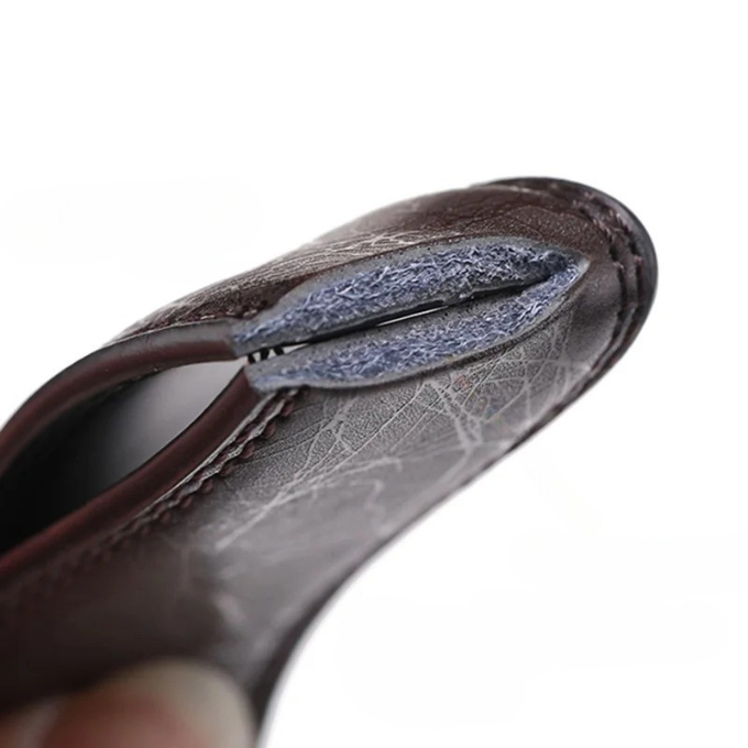 GRAYSON — Gunmetal Cowhide Belt