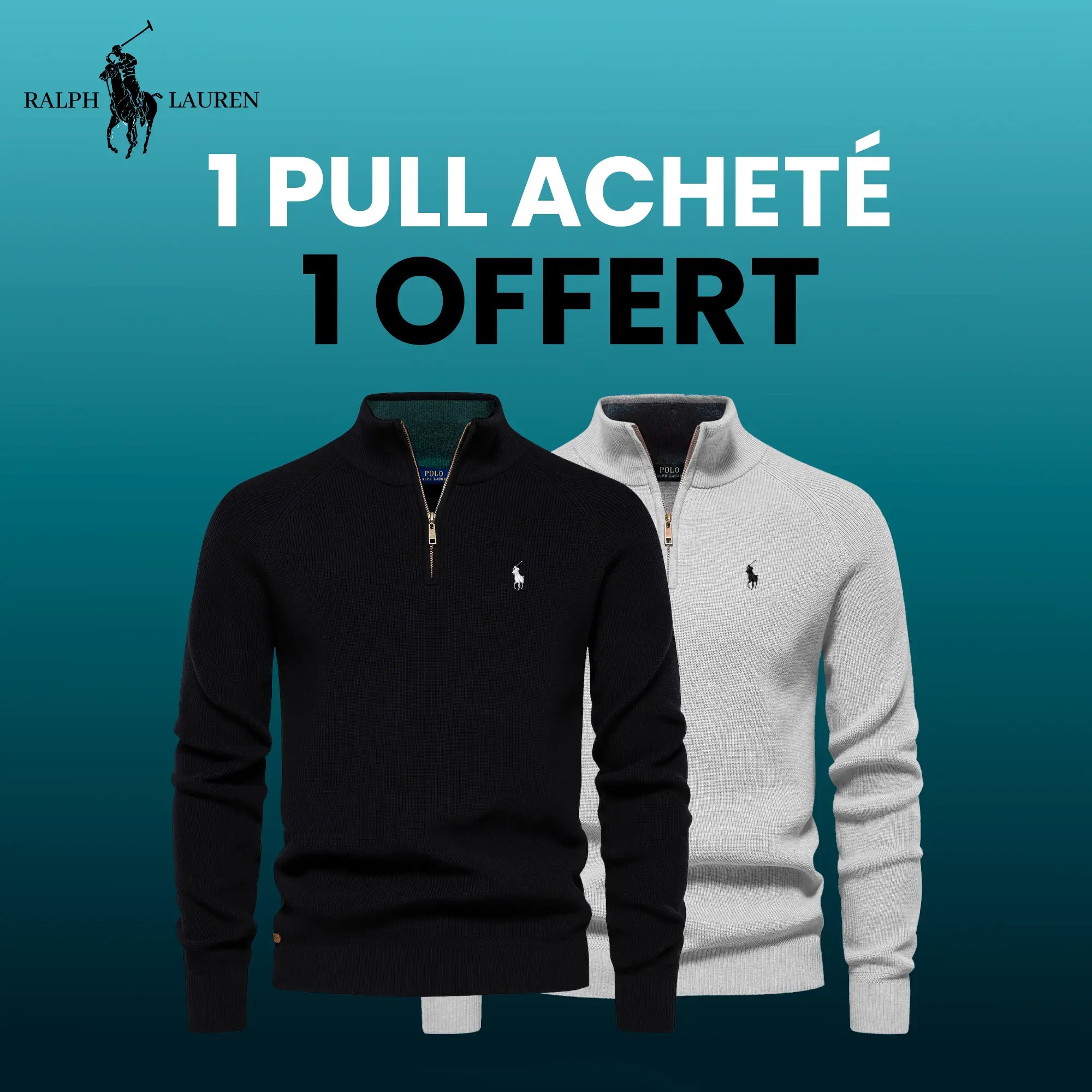 Pullover mit Reißverschluss R&L 1+1 (LAGERRÄUMUNG)